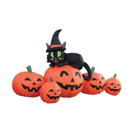 Impact Canopy Halloween Inflatable 5ft Cat in Pumpkin Patch 513000813